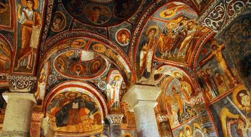 Cappadocia, church, painting, tourism, UNESCO World Heritage, Kayseri